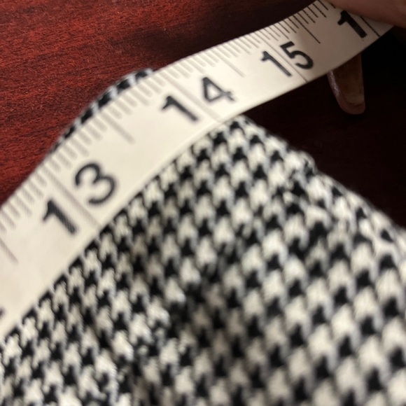 Zara Basic Plaid Pants Womens Size Medium Regular Fit Stretch Waist Straight Leg - Picture 9 of 10